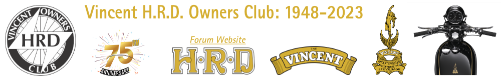 Vincent H.R.D. Owners Club Forum